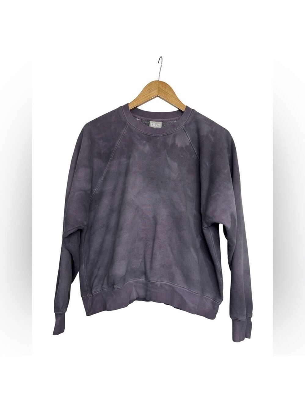 Tna Cozy Fleece Pullover Purple Crewneck Sweatshirt Size 1
